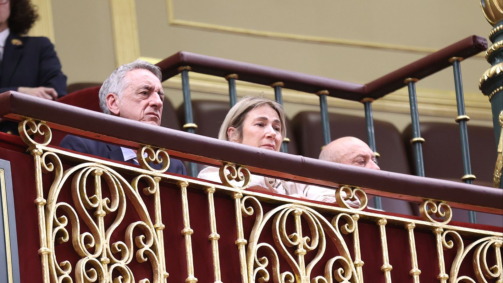 Marisol Burón, madre de Marta Calvo, que fue víctima de un asesino en serie, asiste al pleno del Congreso de los Diputados