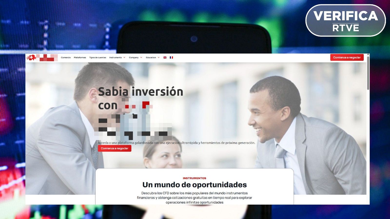 Cuidado con esta web que se presenta como una firma de inversión, figura en la lista de ‘chiringuitos financieros' de la CNMV