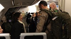 Robles no contempla la marcha de EE.UU. de las bases en España y cree que Trump hizo "una reflexión general"
