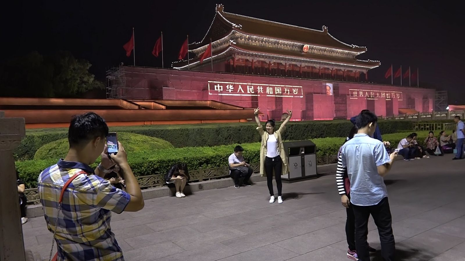 Coreanos fotografiándose