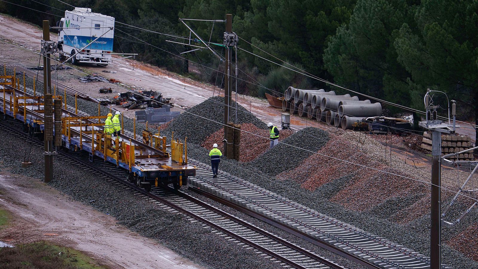 La jueza insta a Adif a aclarar los cambios de carril en Adamuz.