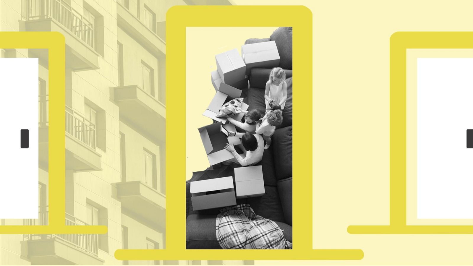 Familias sin casa, solteros en caravana y otras mudanzas forzosas