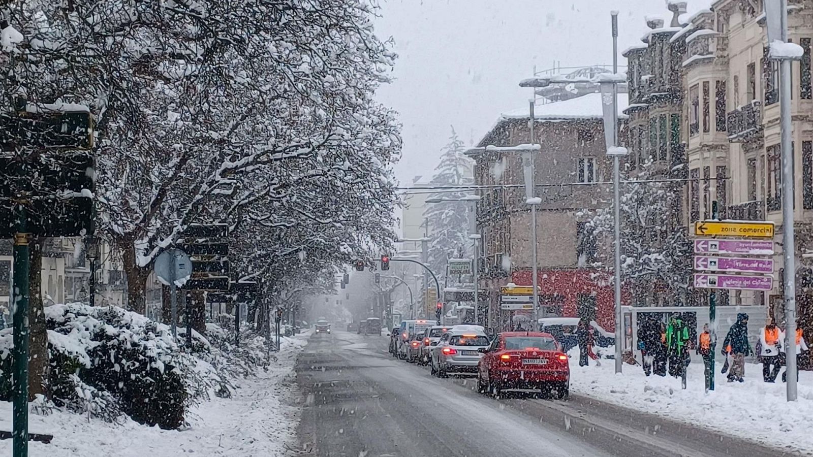 Imagen de archivo de un temporal en Roses, en la Costa Brava