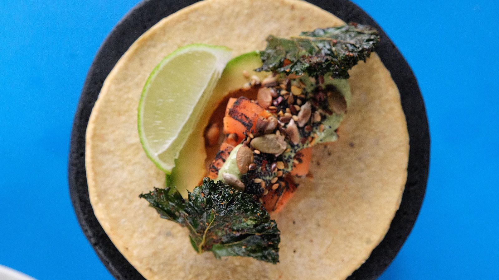 Receta de taco de boniato y salsa de yogur de MasterChef 14