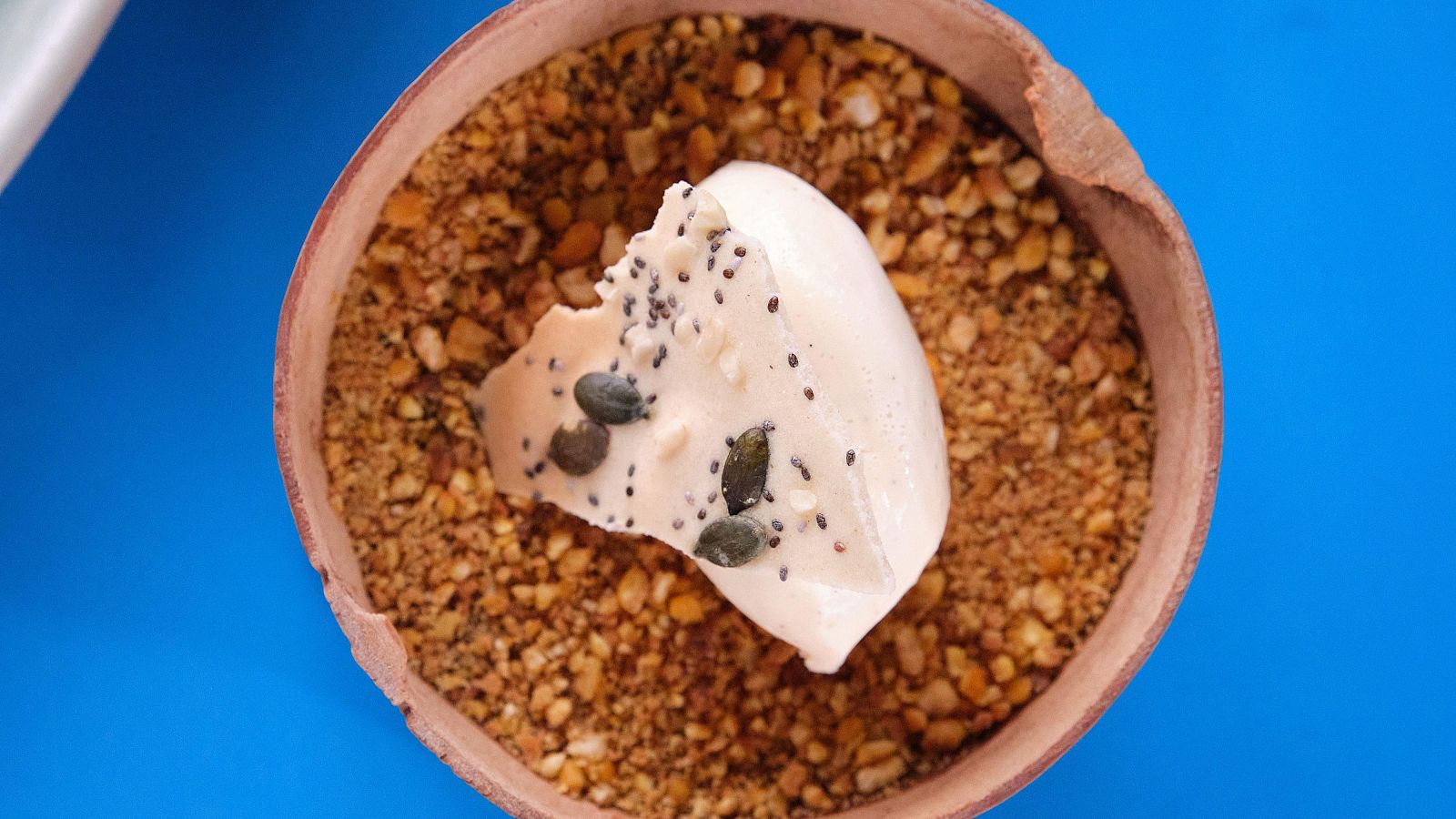 Receta de chocolate, maíz y helado de vainilla de MasterChef 14