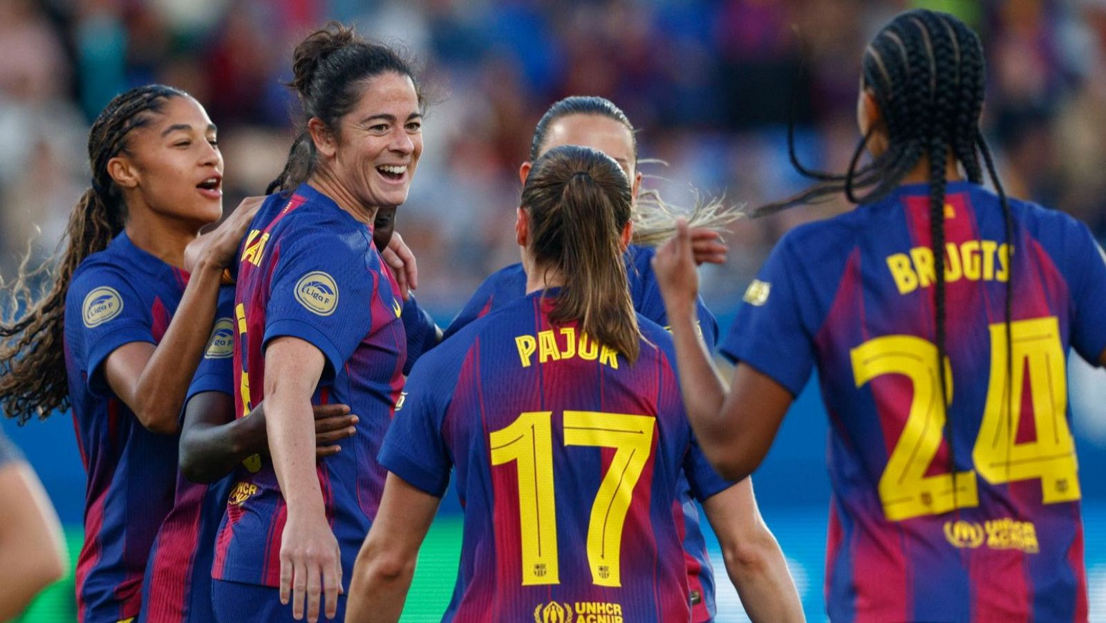 La celebración del segundo gol de FC Barcelona