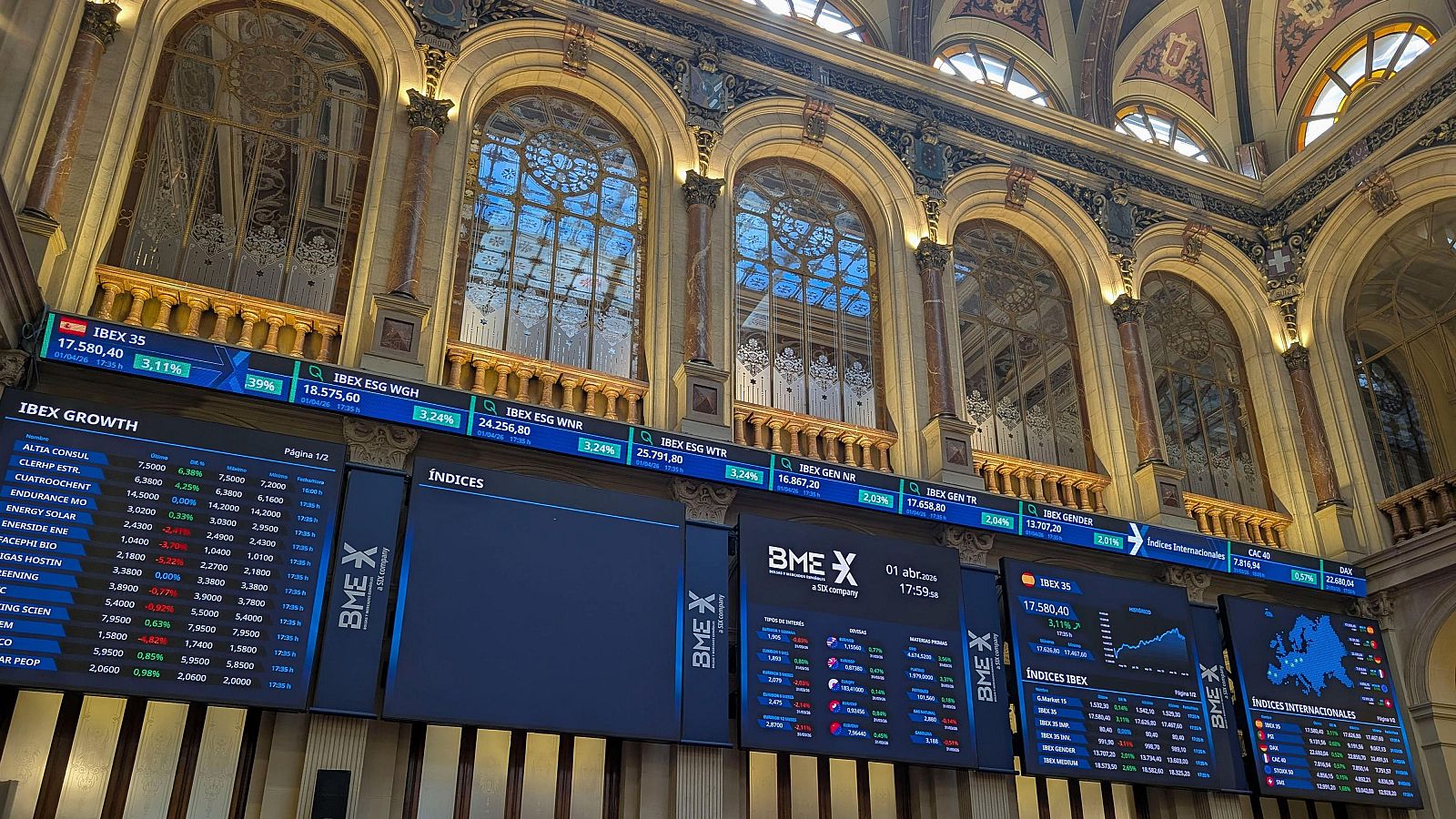 Las bolsas europeas abren con subidas pendientes del alto el fuego en Irán