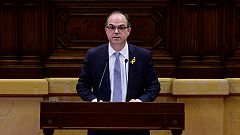 Turull llama a la unidad contra el 155 sin aludir a la república y ofrece "diálogo" a Rajoy