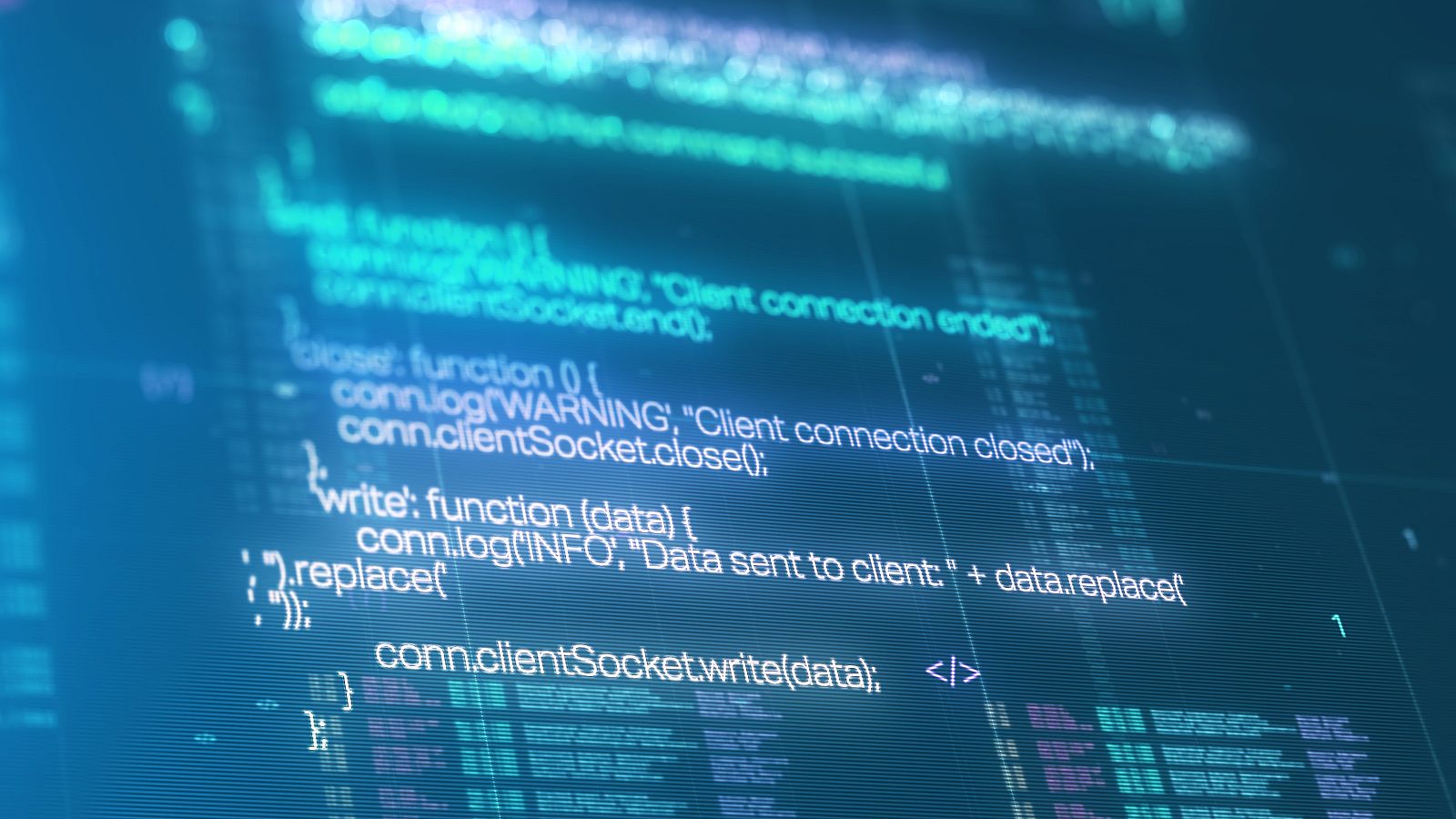 Una pantalla con diferentes líneas de código de programación