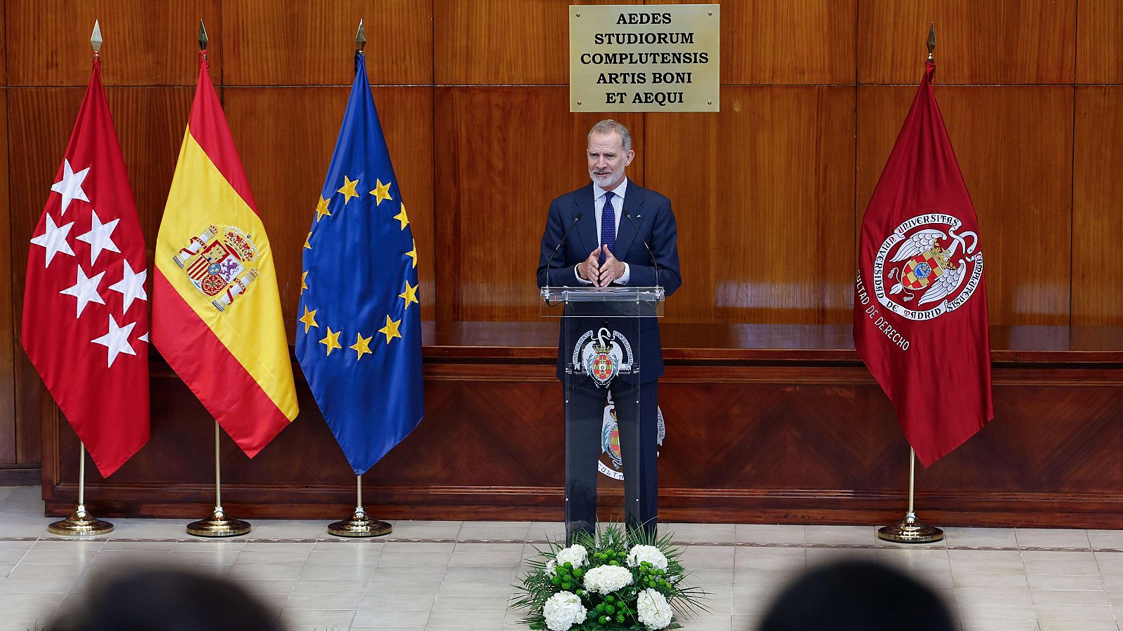 El rey Felipe VI interviene en la conmemoración del 60 aniversario de los pactos internacionales de Derechos Civiles y Políticos y de Derechos Económicos, Sociales y Culturales aprobados por la ONU en 1966