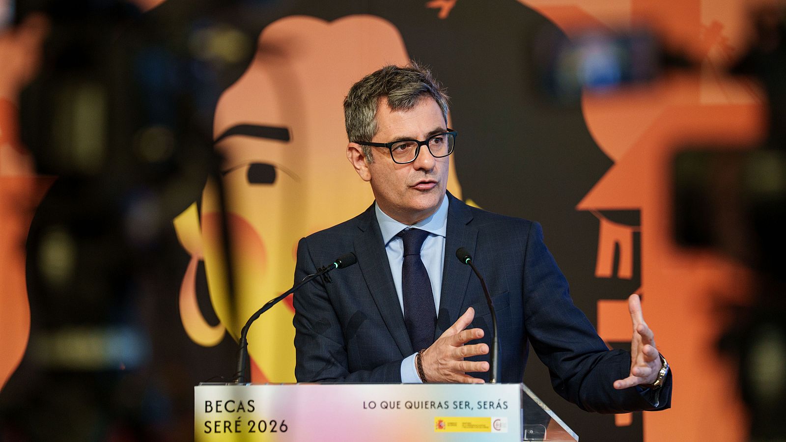 El ministro de la Presidencia, Justicia y Relaciones con las Cortes, Félix Bolaños, este lunes