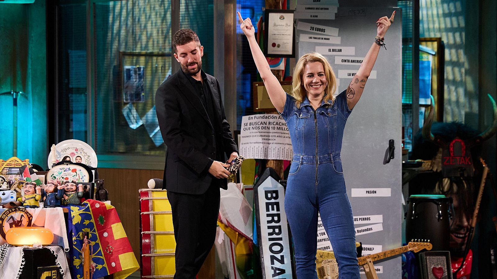 Henar Álvarez y David Broncano en La Revuelta 13/4/26