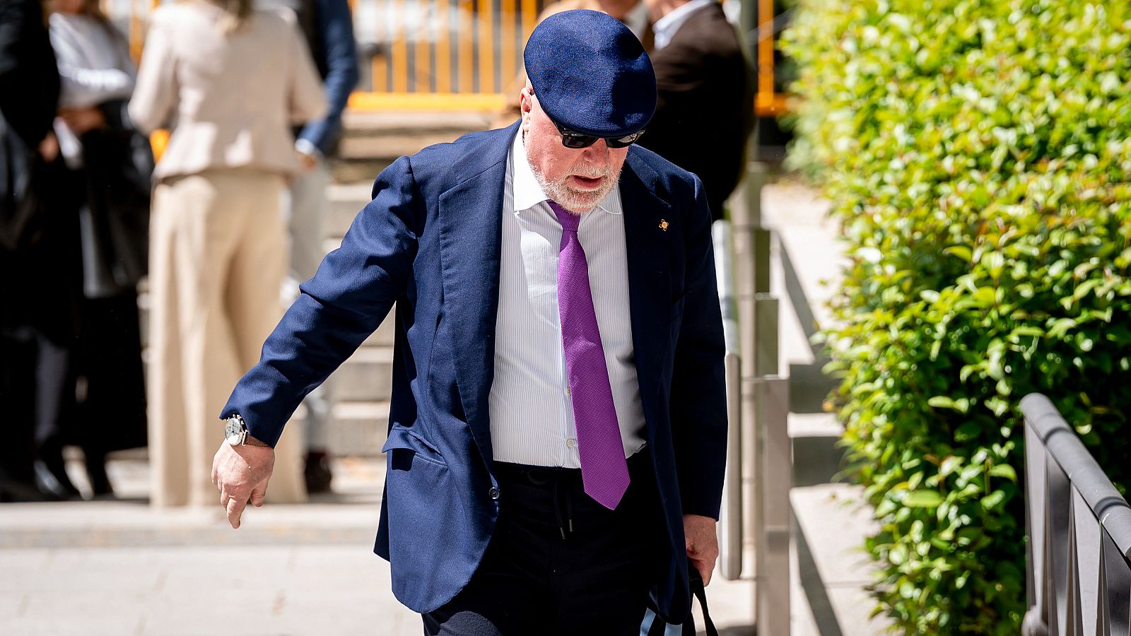 El excomisario José Manuel Villarejo a su salida de la Audiencia Nacional, a 13 de abril de 2026