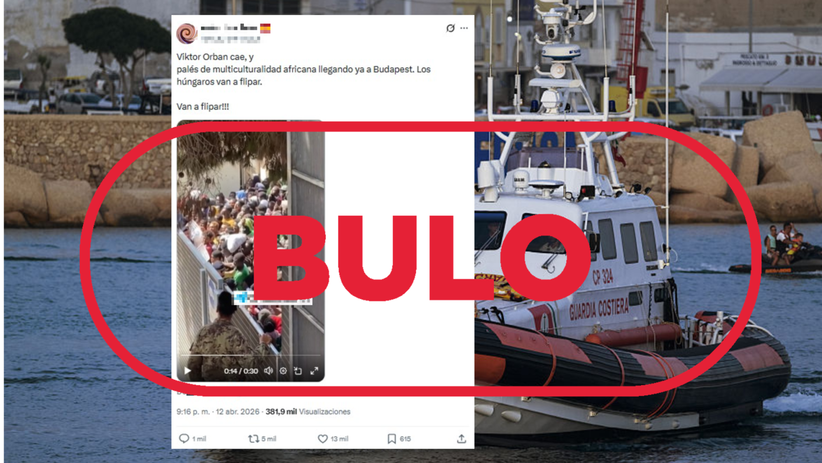 No son africanos llegando a Budapest tras la derrota de Orbán, es un vídeo de 2023