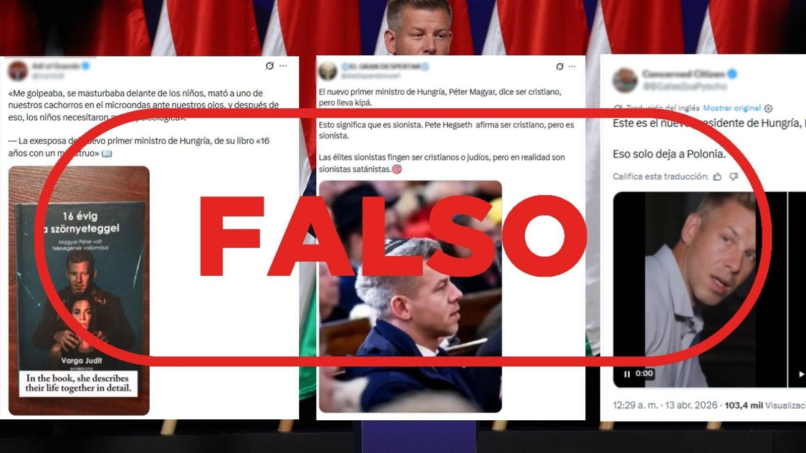 Bulos y desinformación sobre Péter Magyar, primer ministro electo de Hungría