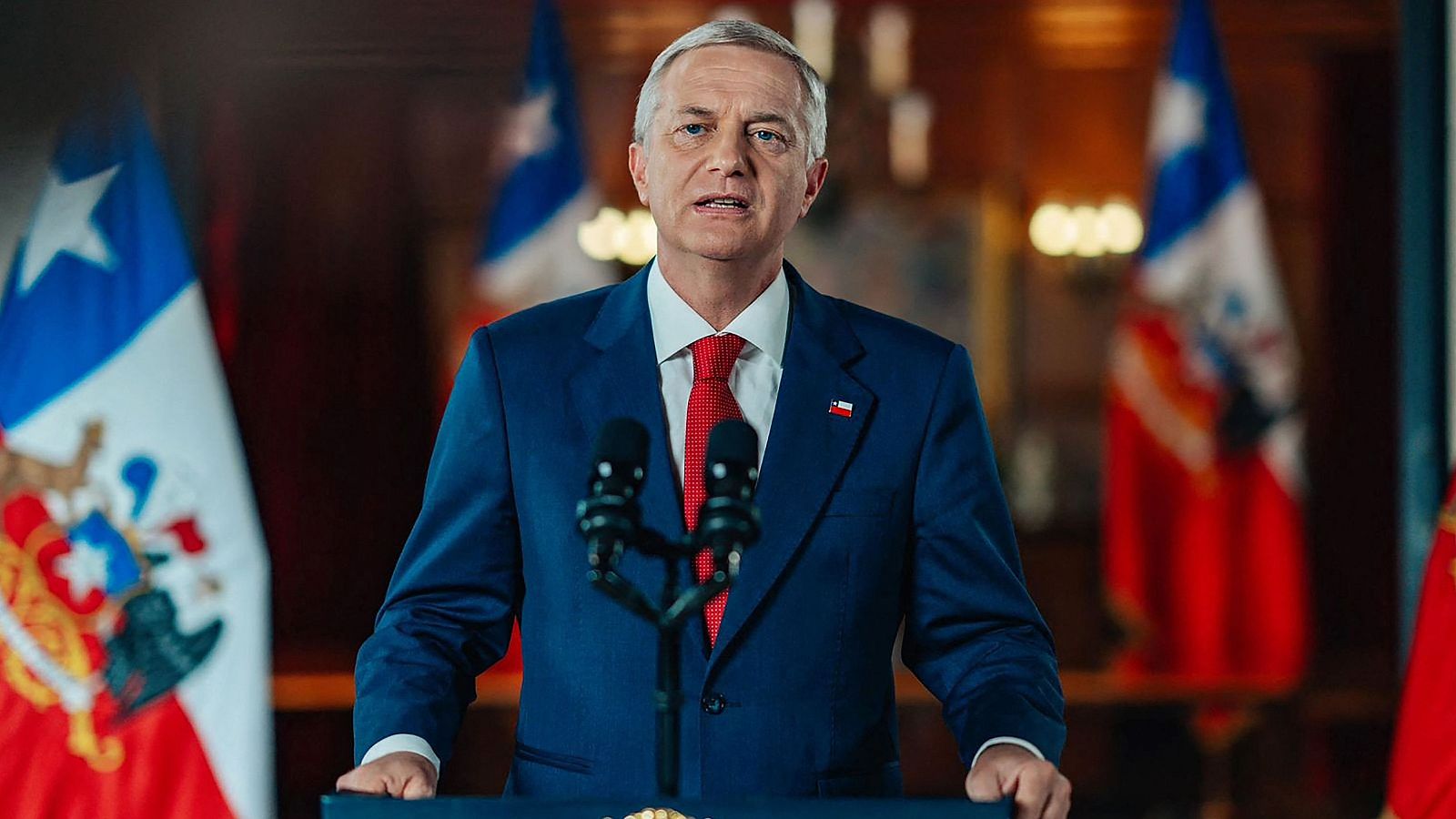 El presidente de Chile, José Antonio Kast, durante su discurso a la nación