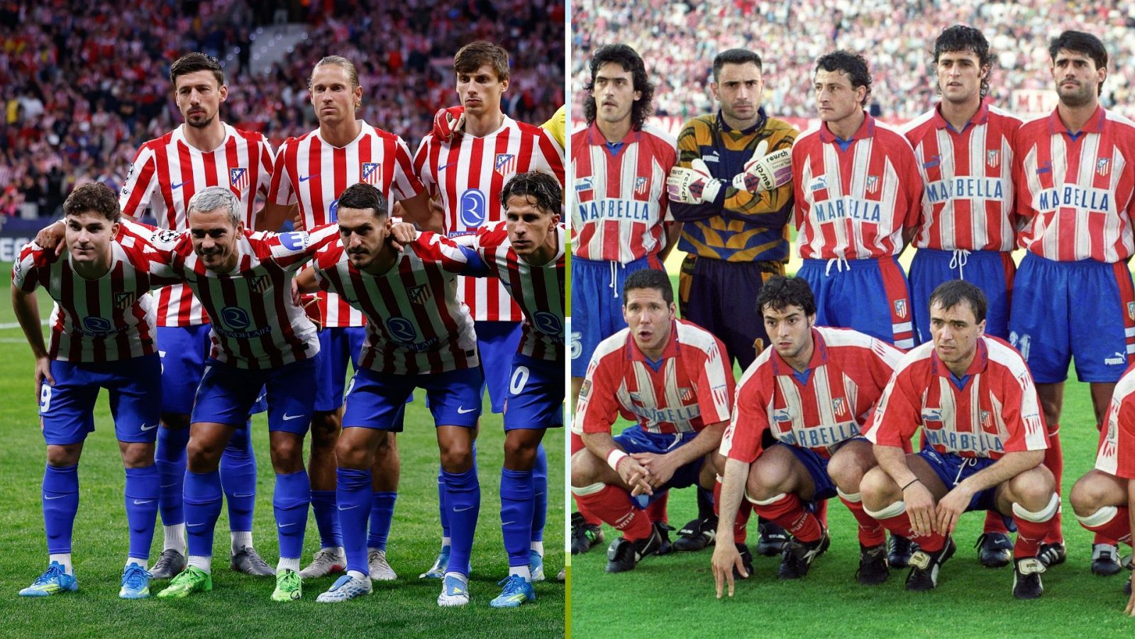 El Atlético quiere superar el doblete de 1996 con la Copa y la Champions.