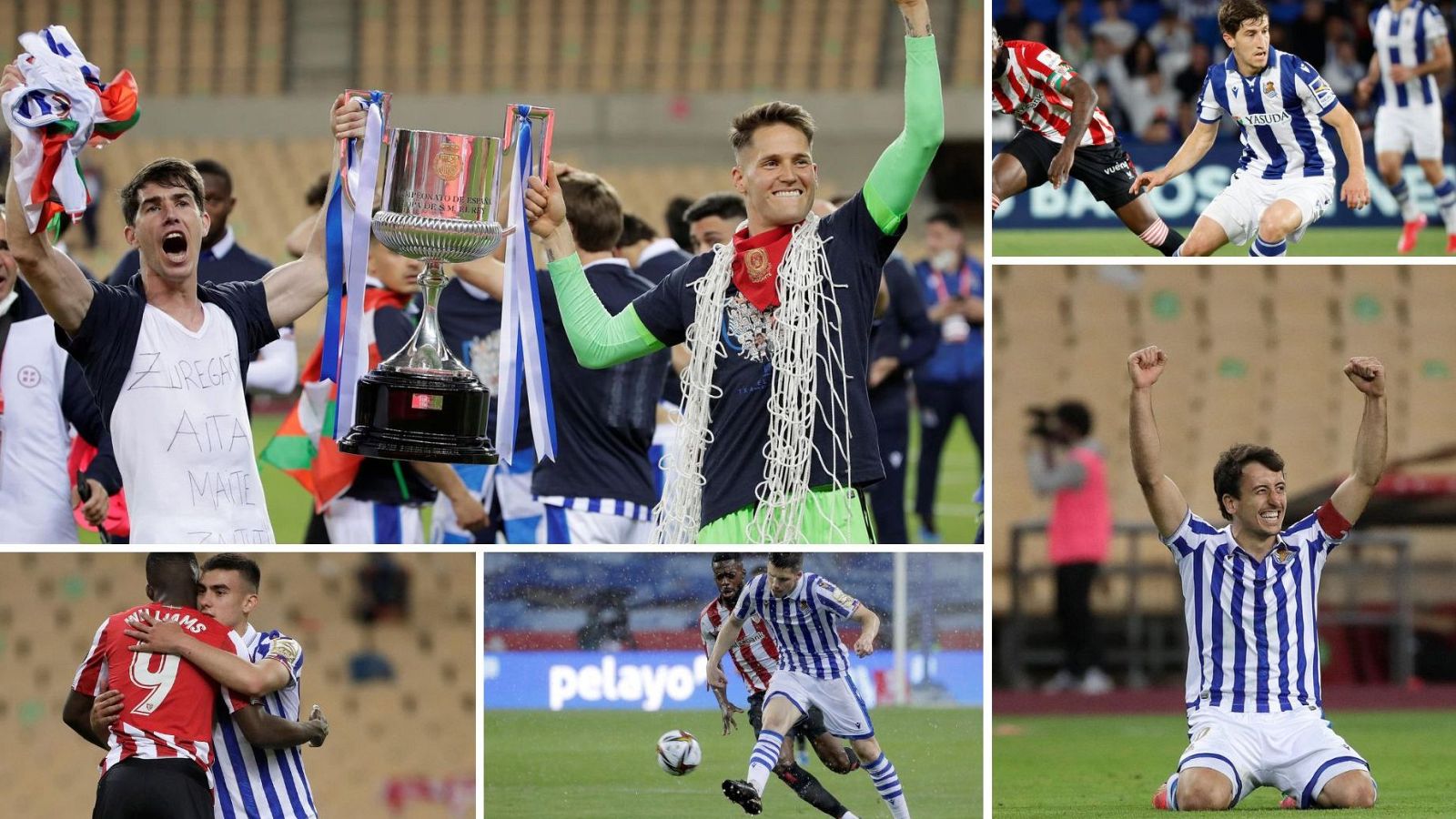 Oyarzábal capitanea a una Real con seis supervivientes del título de Copa de la pandemia