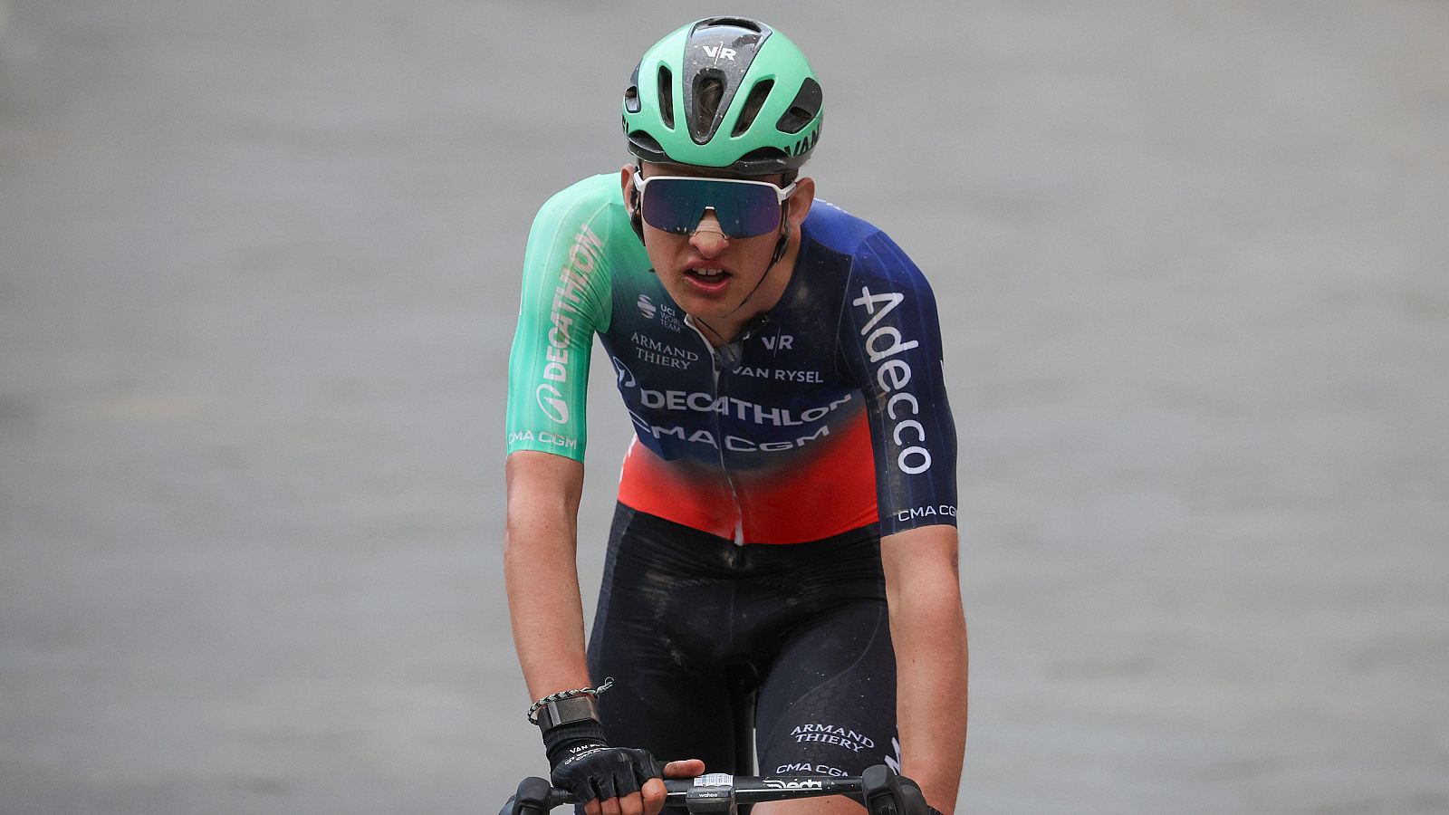 Paul Seixas, en la última Strade Bianche