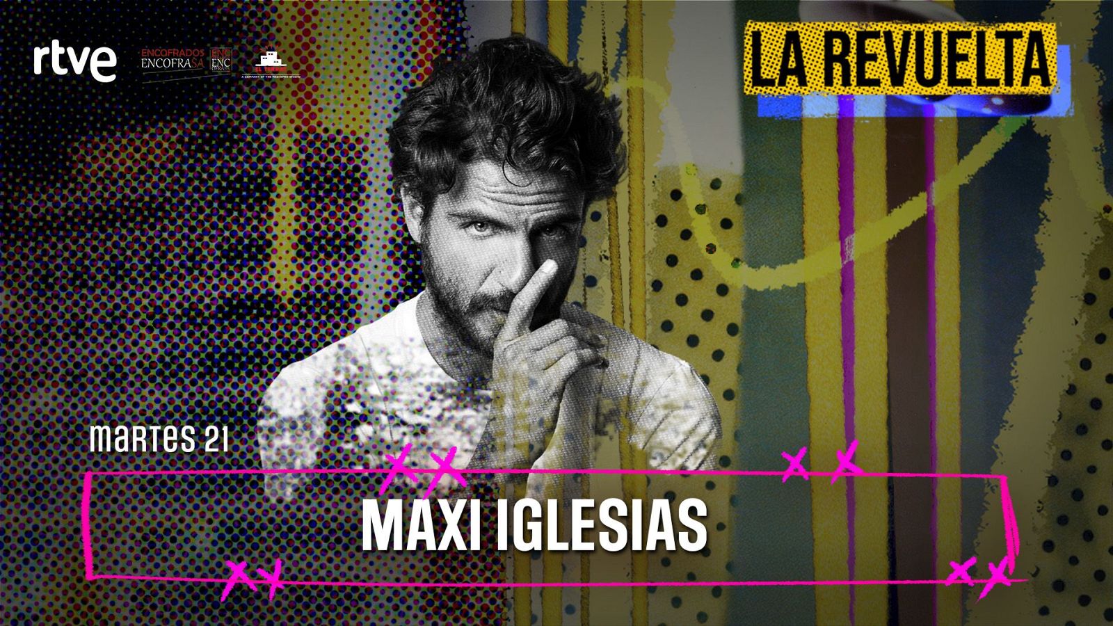 El actor Maxi Iglesias, invitado de hoy 21 de abril en La Revuelta