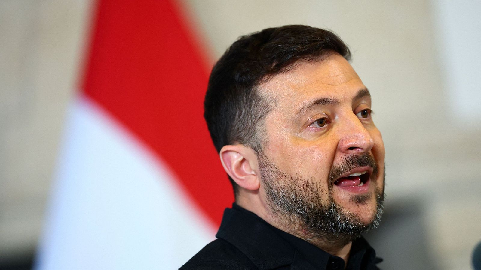 El presidente de Ucrania, Volodímir Zelenski, en Países Bajos.