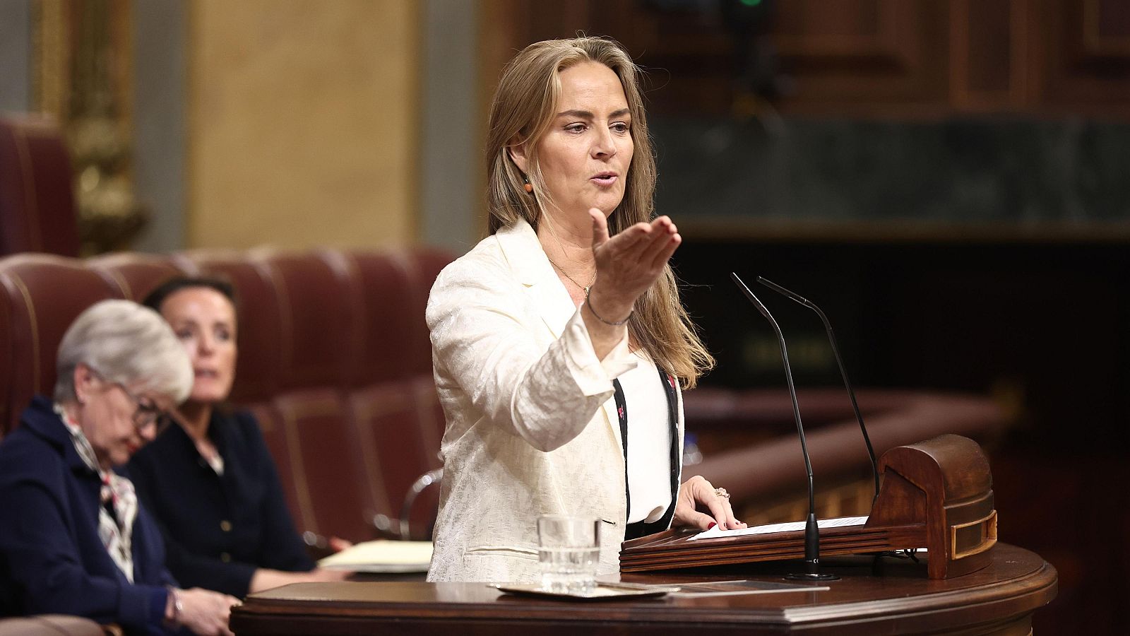 La diputada del PP, María Soledad Cruz-Gúzman García, ha defendido este martes desde la tribuna la medida que acelera los desahucios de vulnerables.