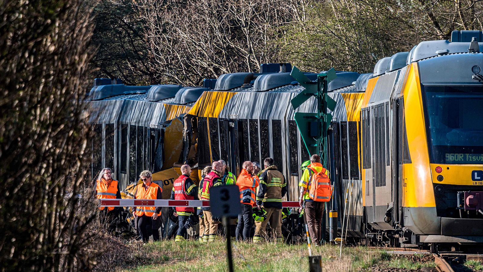 Chocan dos trenes en Dinamarca
