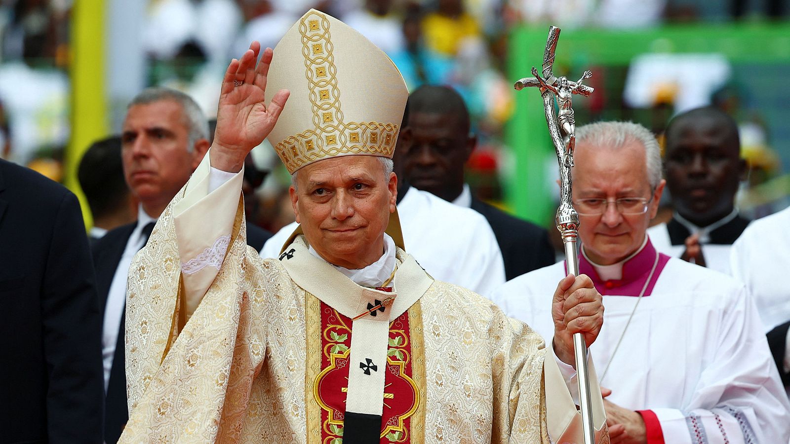 El papa León XIV oficia en Malabo la última misa de su gira en África