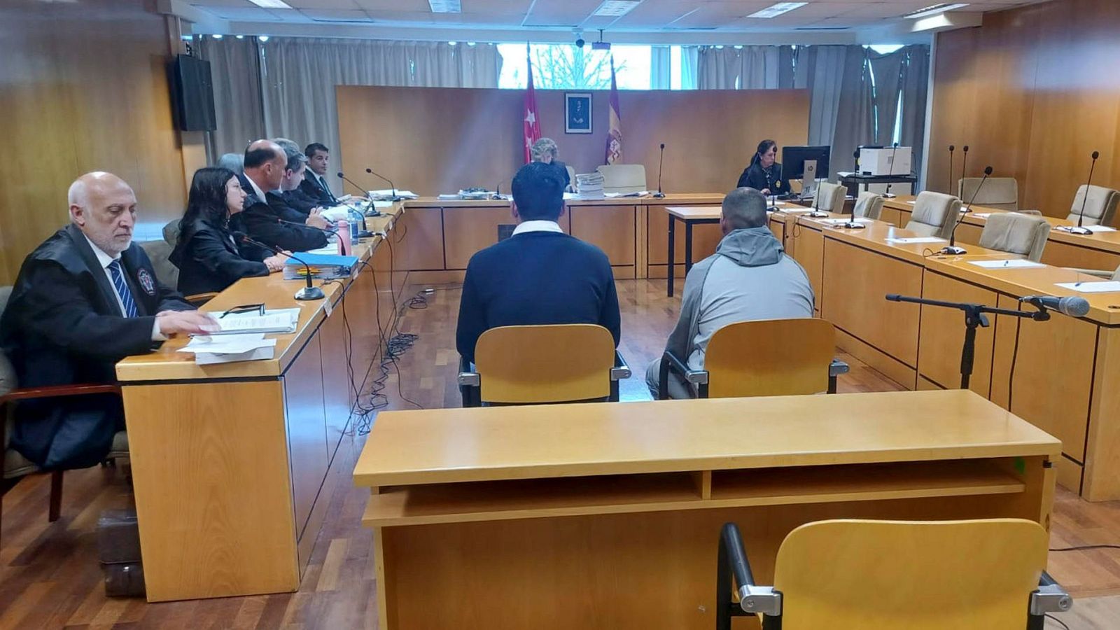 Fotografía de la vista judicial del caso del pique del 25 de julio de 2021 en los túneles de la M-30 de Madrid, que causó la muerte de un tercer conductor