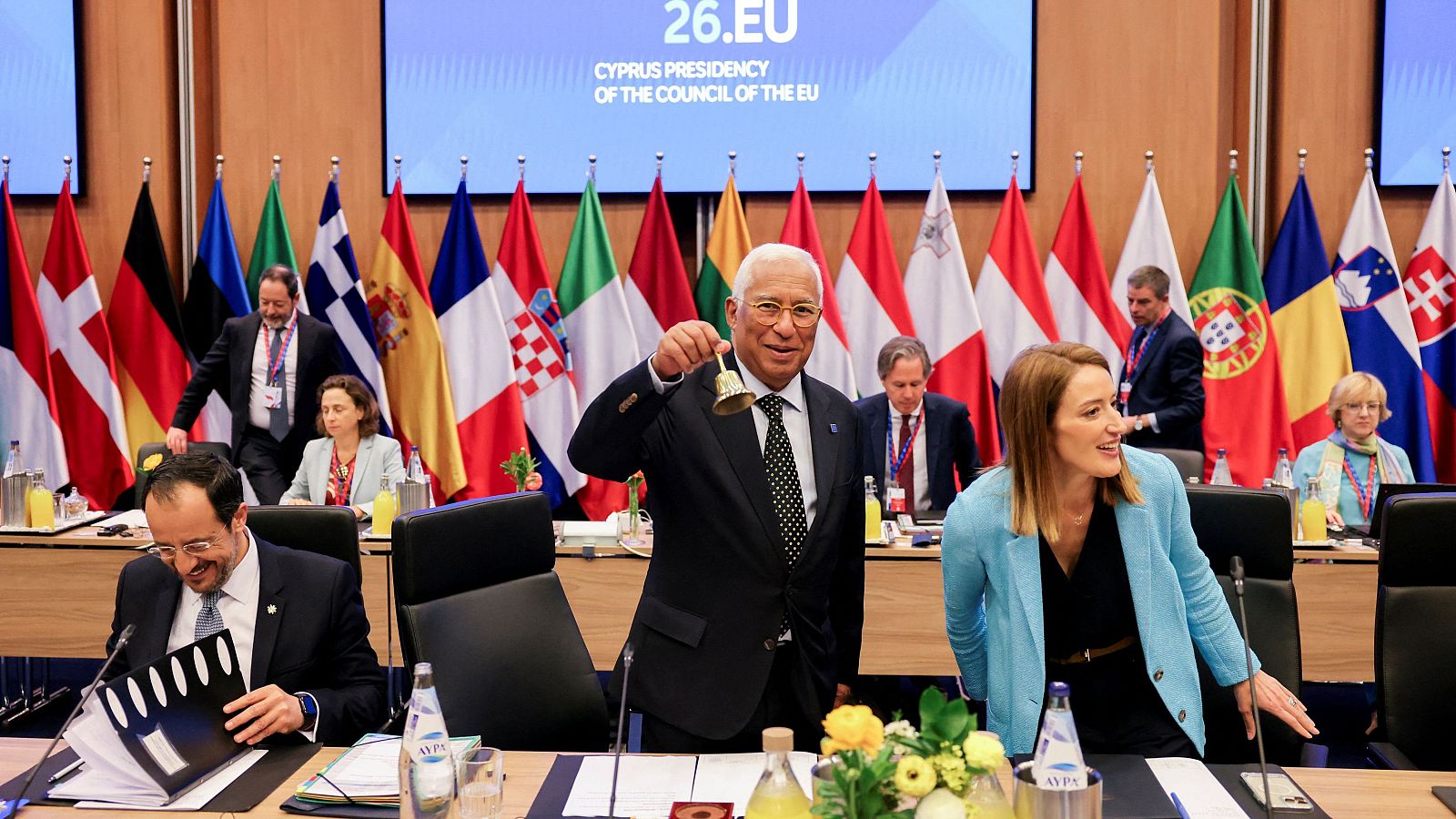 Segunda jornada de la cumbre de líderes europeos en Chipre