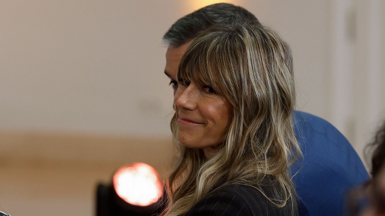 Begoña Gómez, mujer del presidente del Gobierno, Pedro Sánchez, en un acto en el Palacio de la Moncloa el pasado sábado.