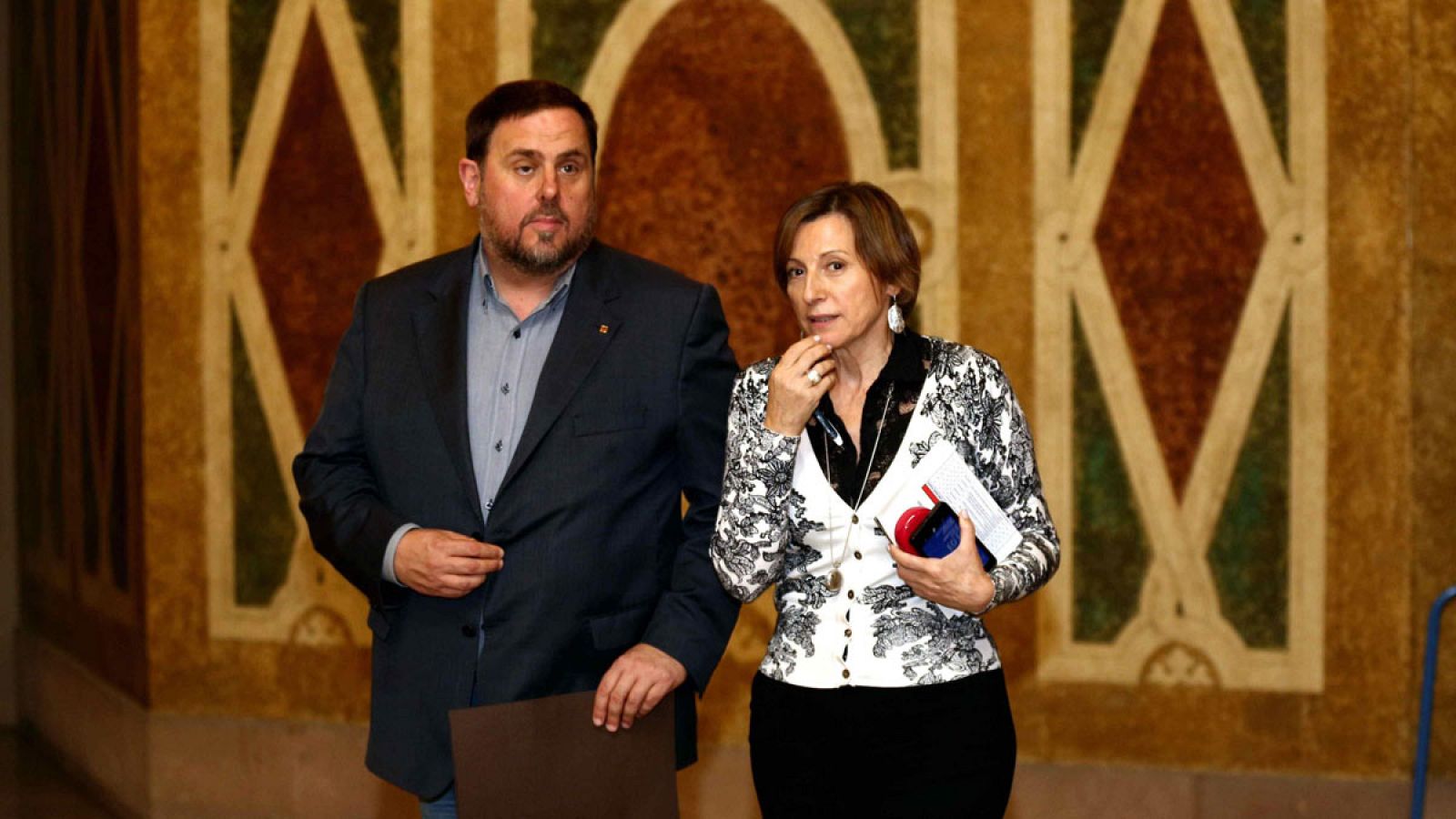 Junqueras y Forcadell reclaman no ser juzgados por rebelión pues el 'procés' ha sido un movimiento pacífico
