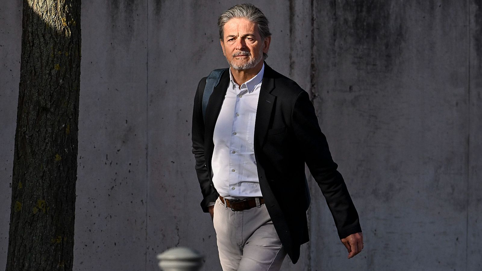 El hijo de Jordi Pujol, Oriol Pujol Ferrusola a su llegada este martes a la sede de La Audiencia Nacional en San Fernando de Henares