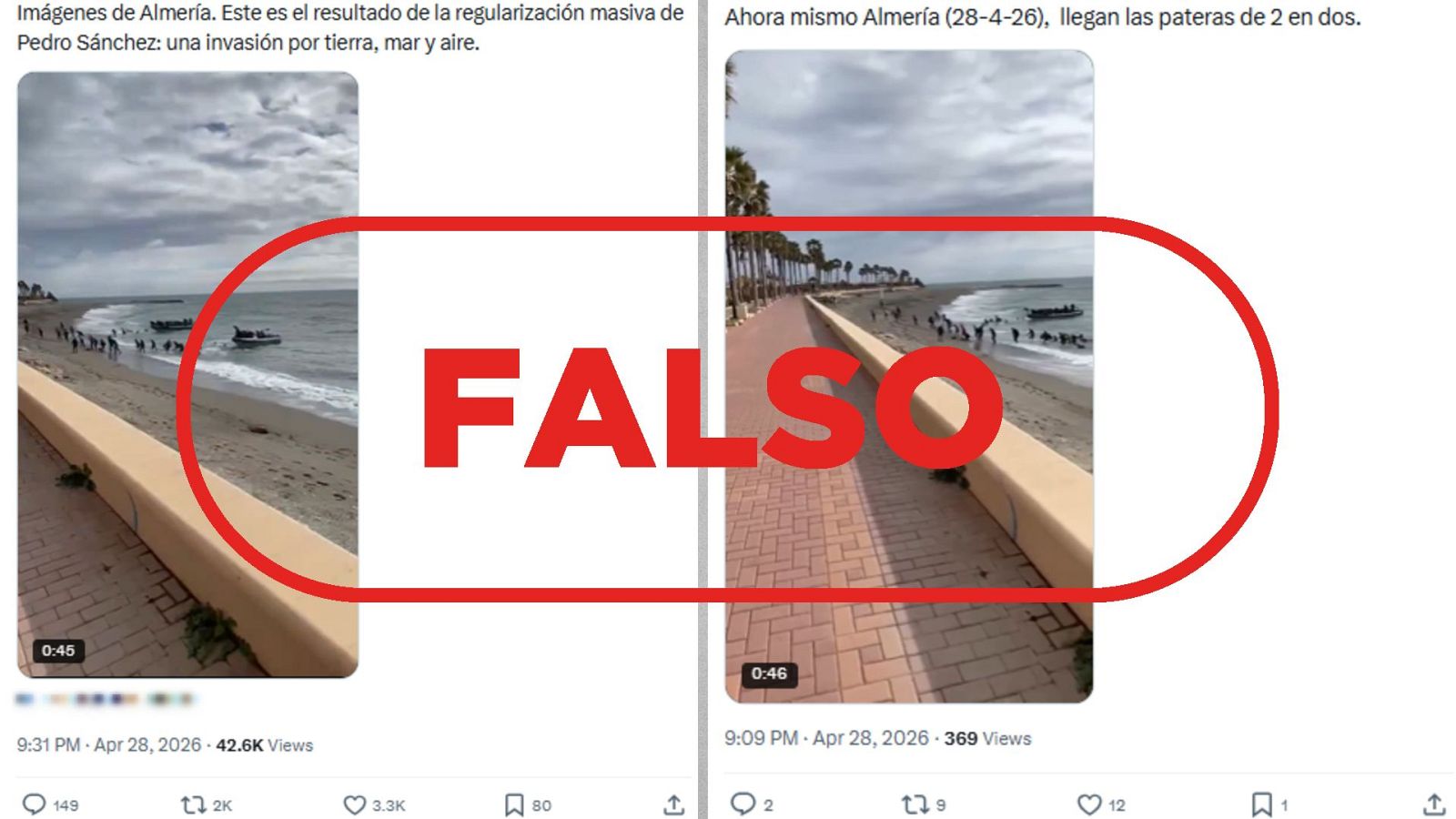 No es una llegada de migrantes por la regularización, es un vídeo de 2024