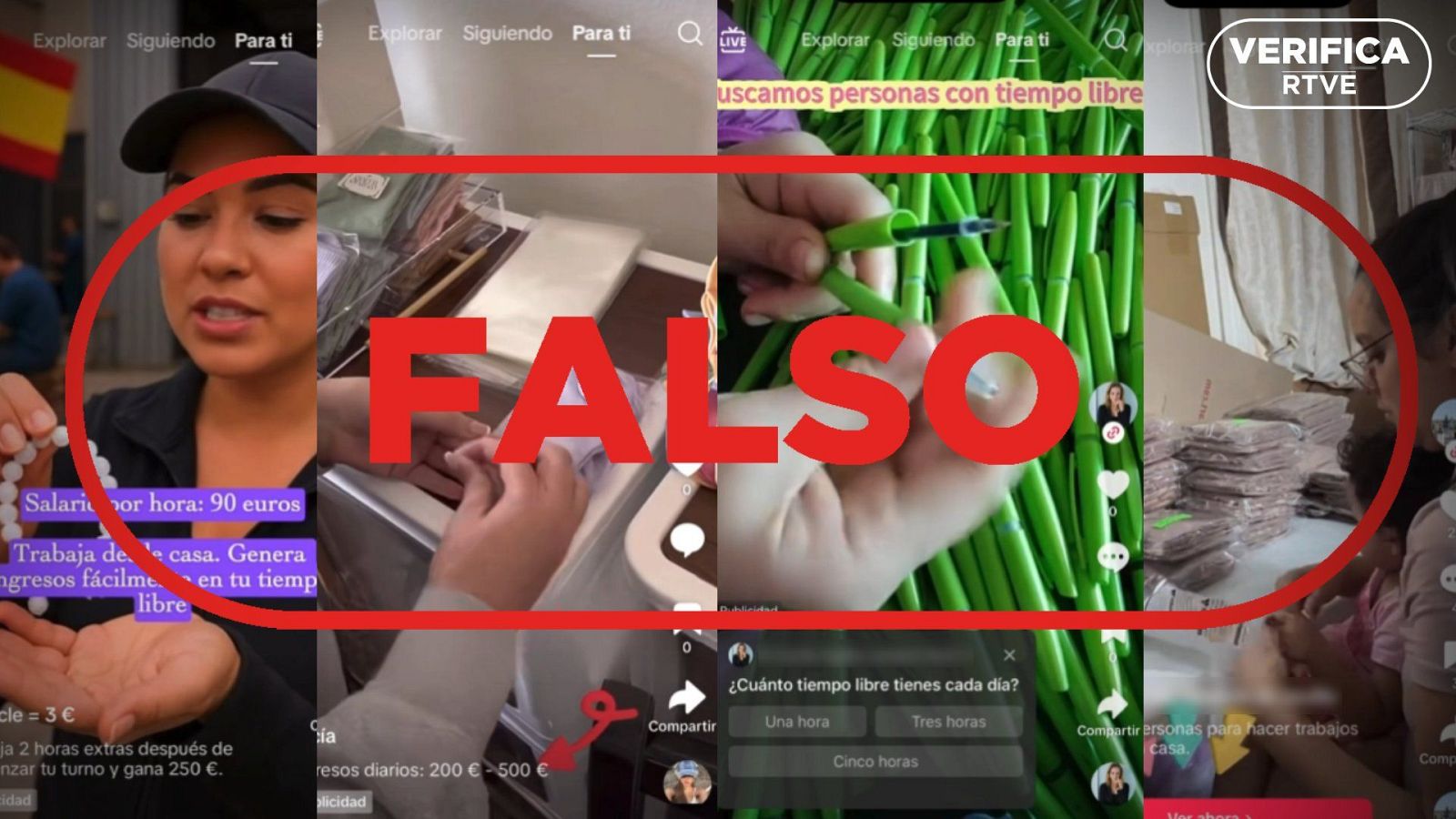 No ganas 570 euros al día con estos empleos anunciados en TikTok: son estafas