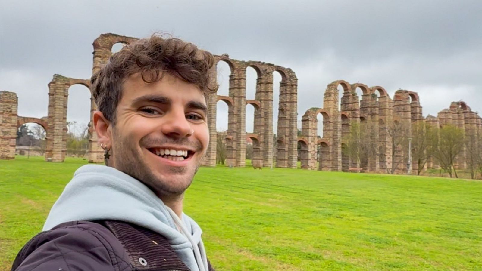El Acueducto de los Milagros, en Mérida, ha sido uno de los monumentos que más han emocionado a Romancito.