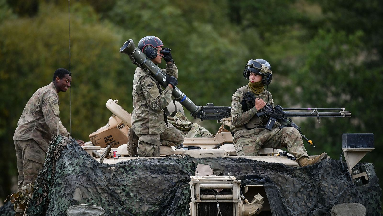 Soldados estadounidenses participan en un ejercicio militar en el Centro Conjunto Multinacional de Preparación del Ejército de EE. UU. en Hohenfels, Alemania. Archivo.