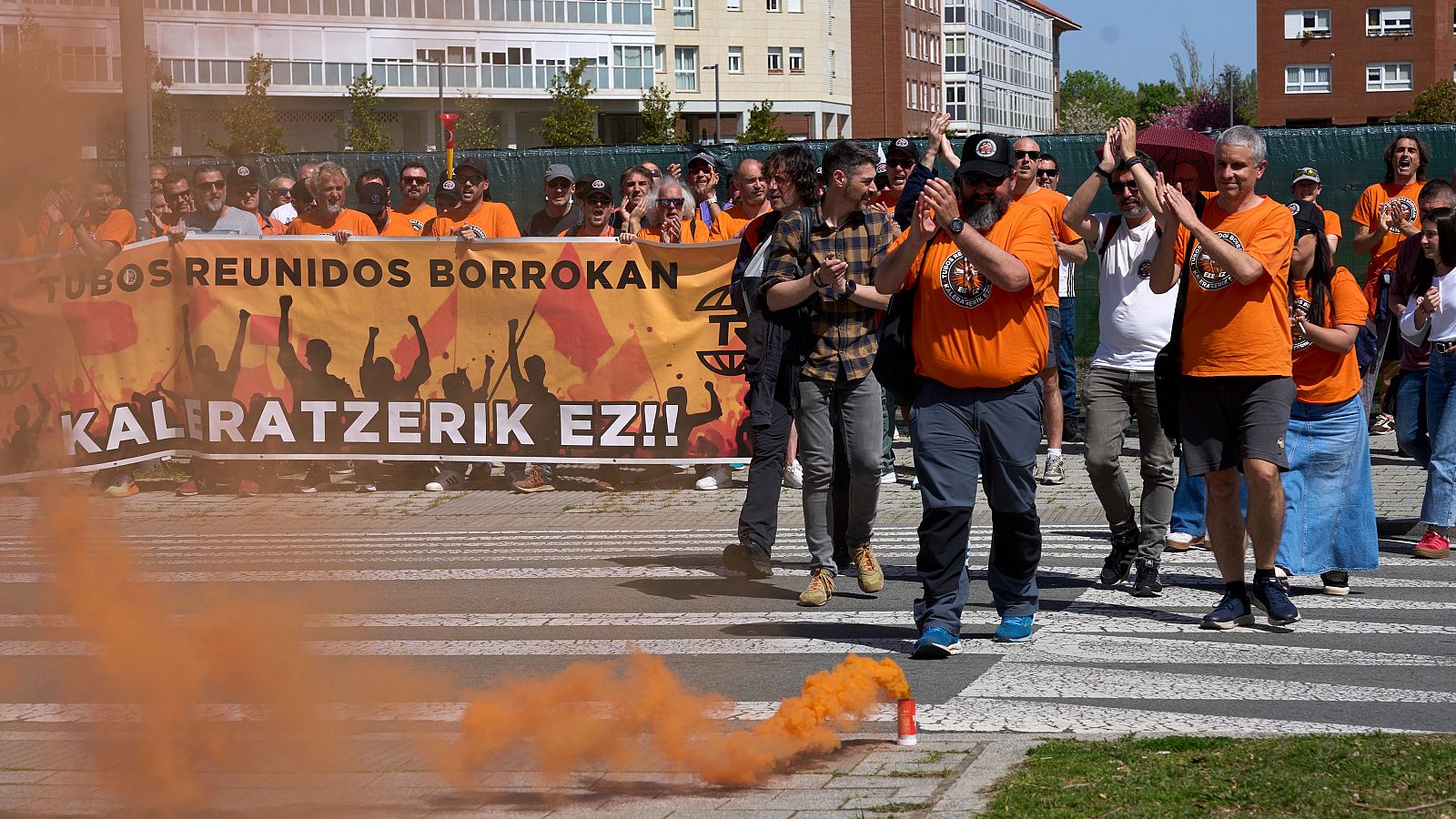 Protestas de trabajadores de Tubos Reunidos.