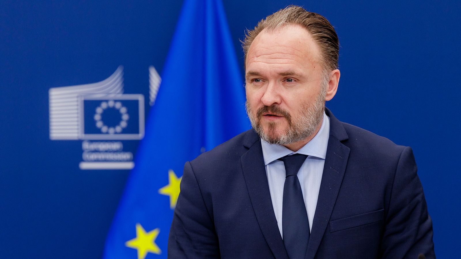 El comisario europeo de Energía, Dan Jorgensen, en rueda de prensa.