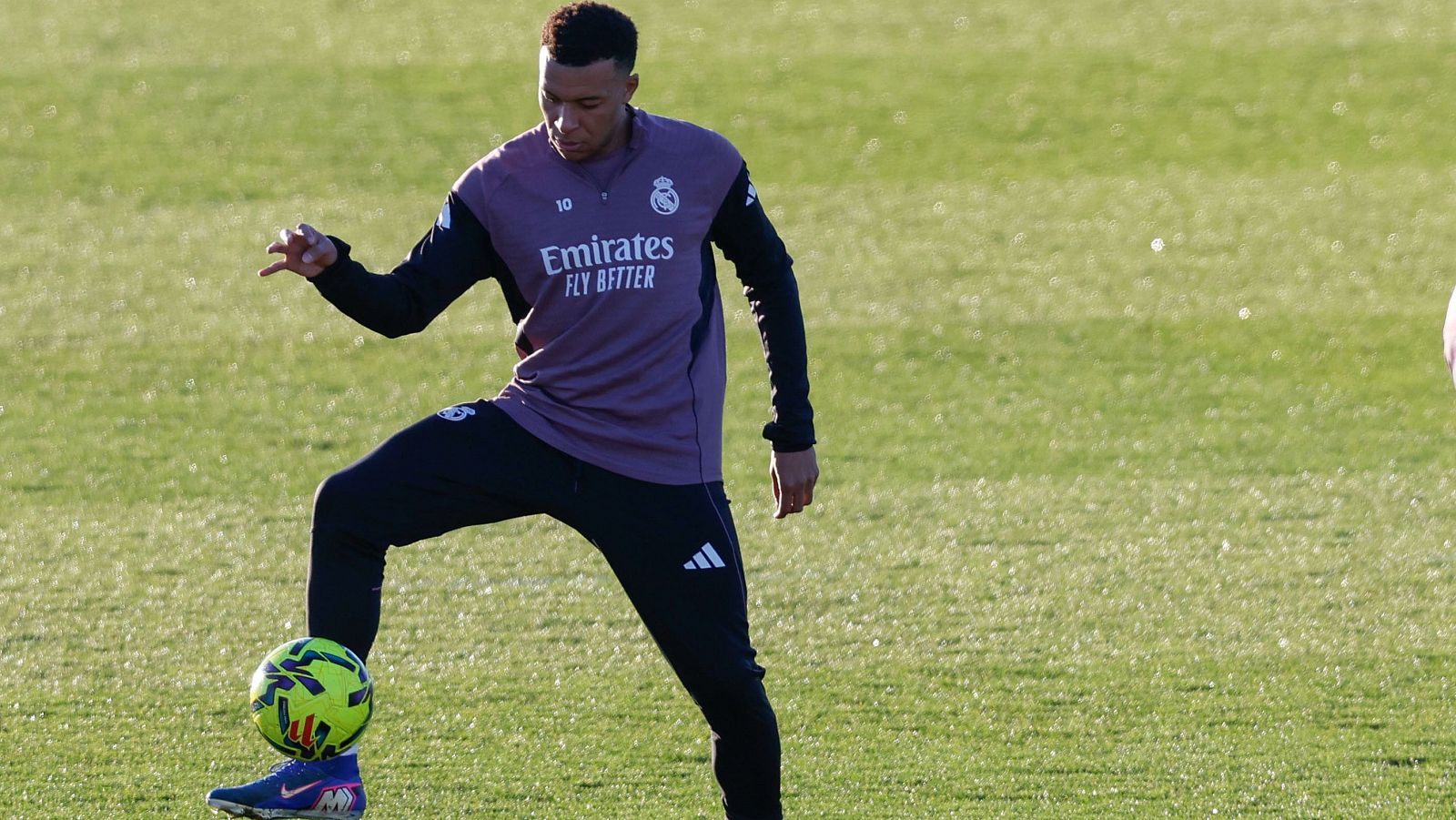 Mbappé se entrena en la Ciudad Deportiva del Real Madrid esta temporada