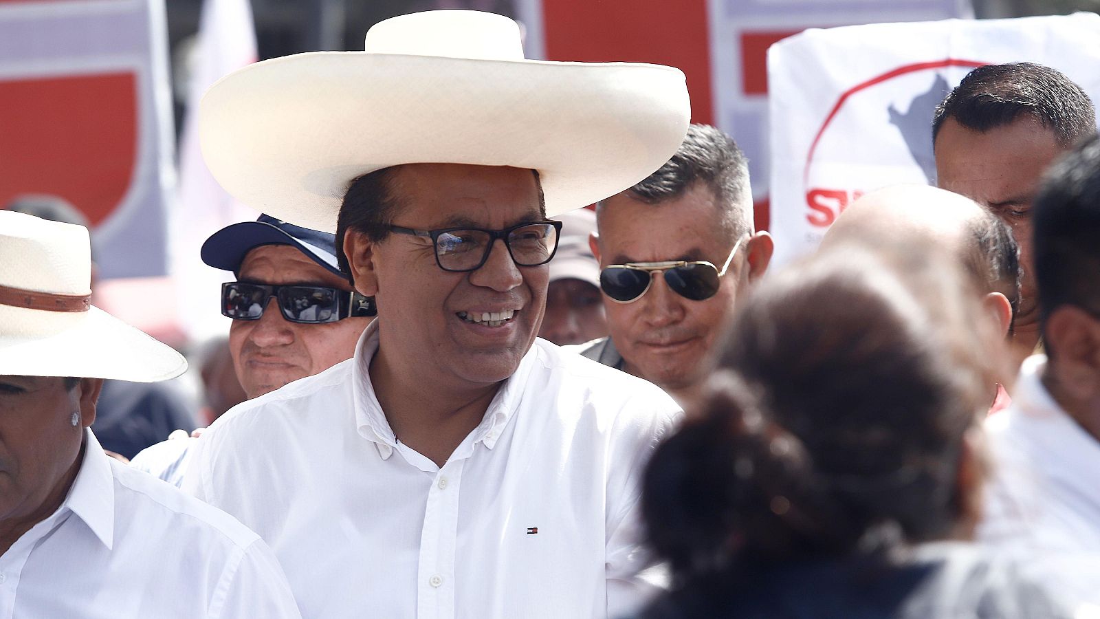 Roberto Sánchez en la manifestación del 1 de mayo