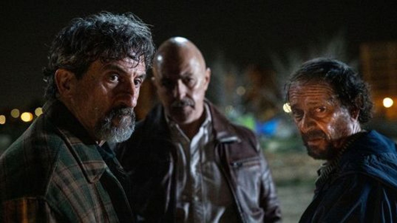 Luis Zahera, Roberto Álamo y Luis Callejo, en una imagen de la película
