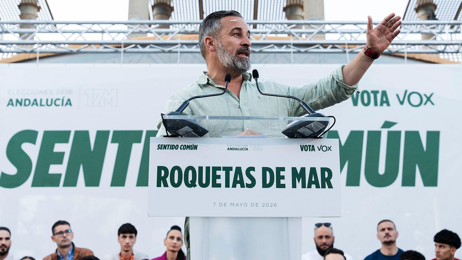 El presidente de Vox, Santiago Abascal