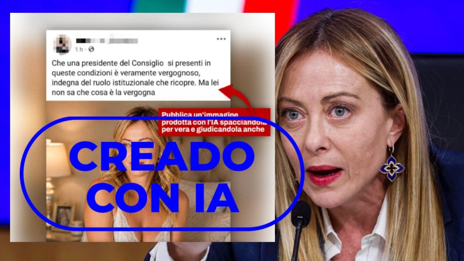 Giorgia Meloni, la última víctima de lA que sexualiza a políticas