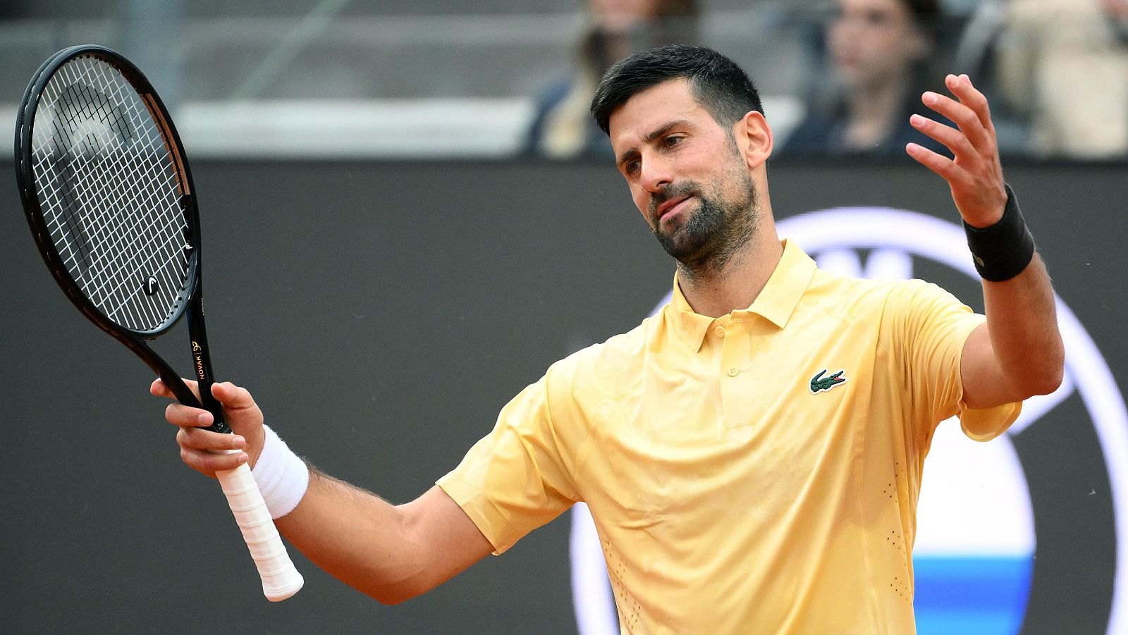 Novak Djokovic se despide del Masters 1000 de Roma en primera ronda