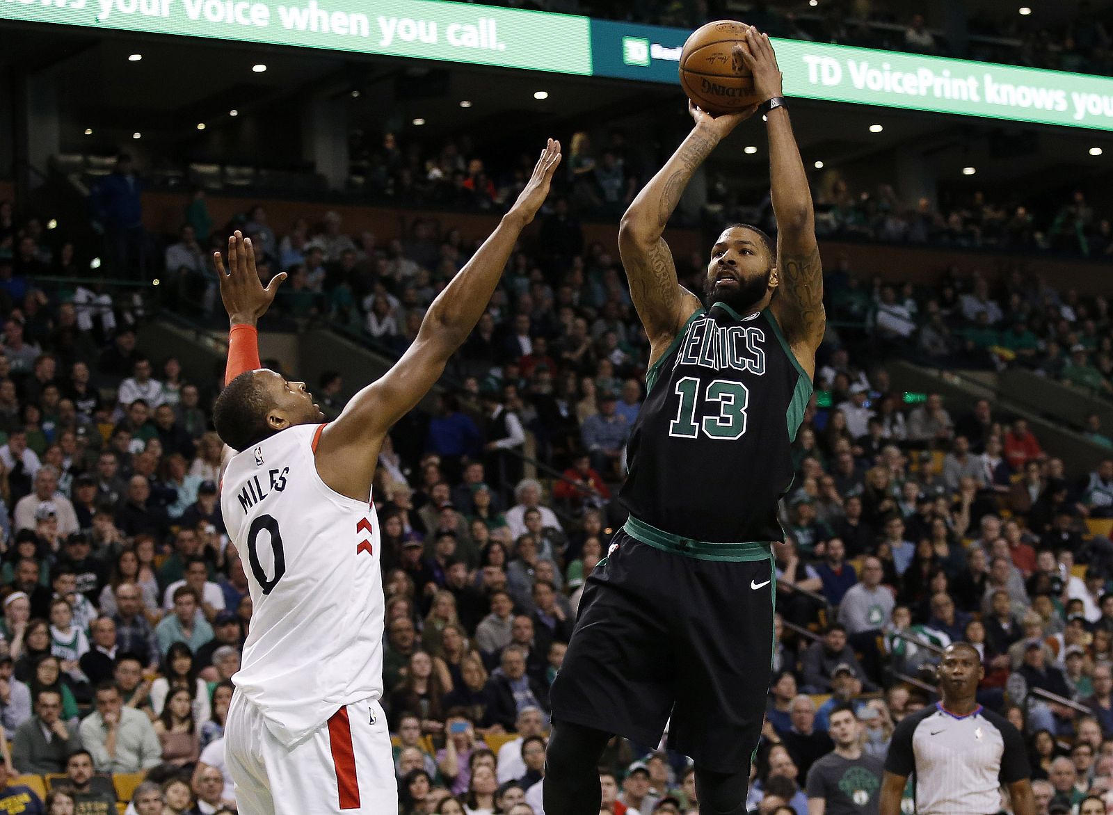 Marcus Morris ha logrado una anotación de 25 puntos en la victoria de los Celtics.