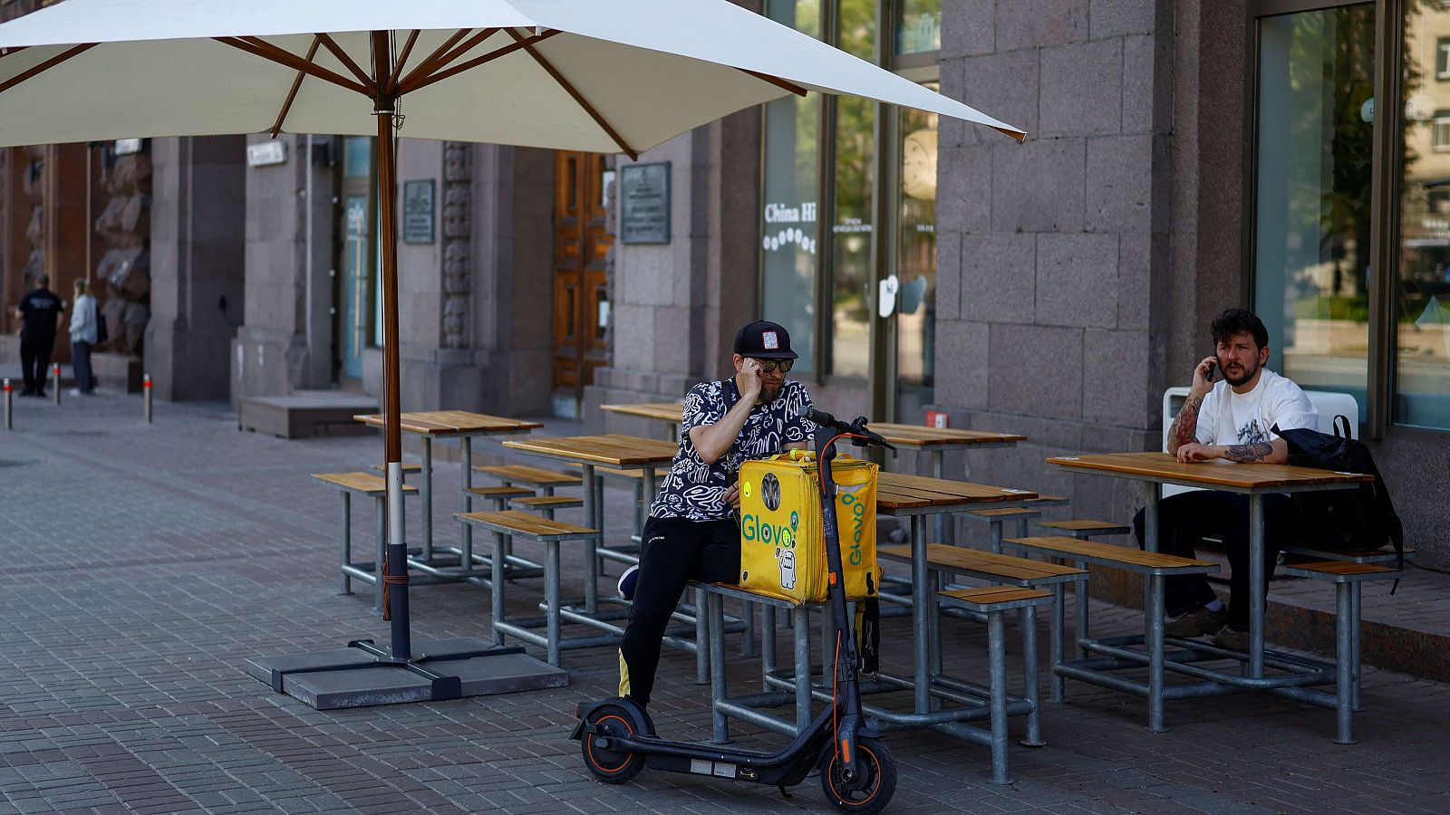 Un repartidor de Glovo.