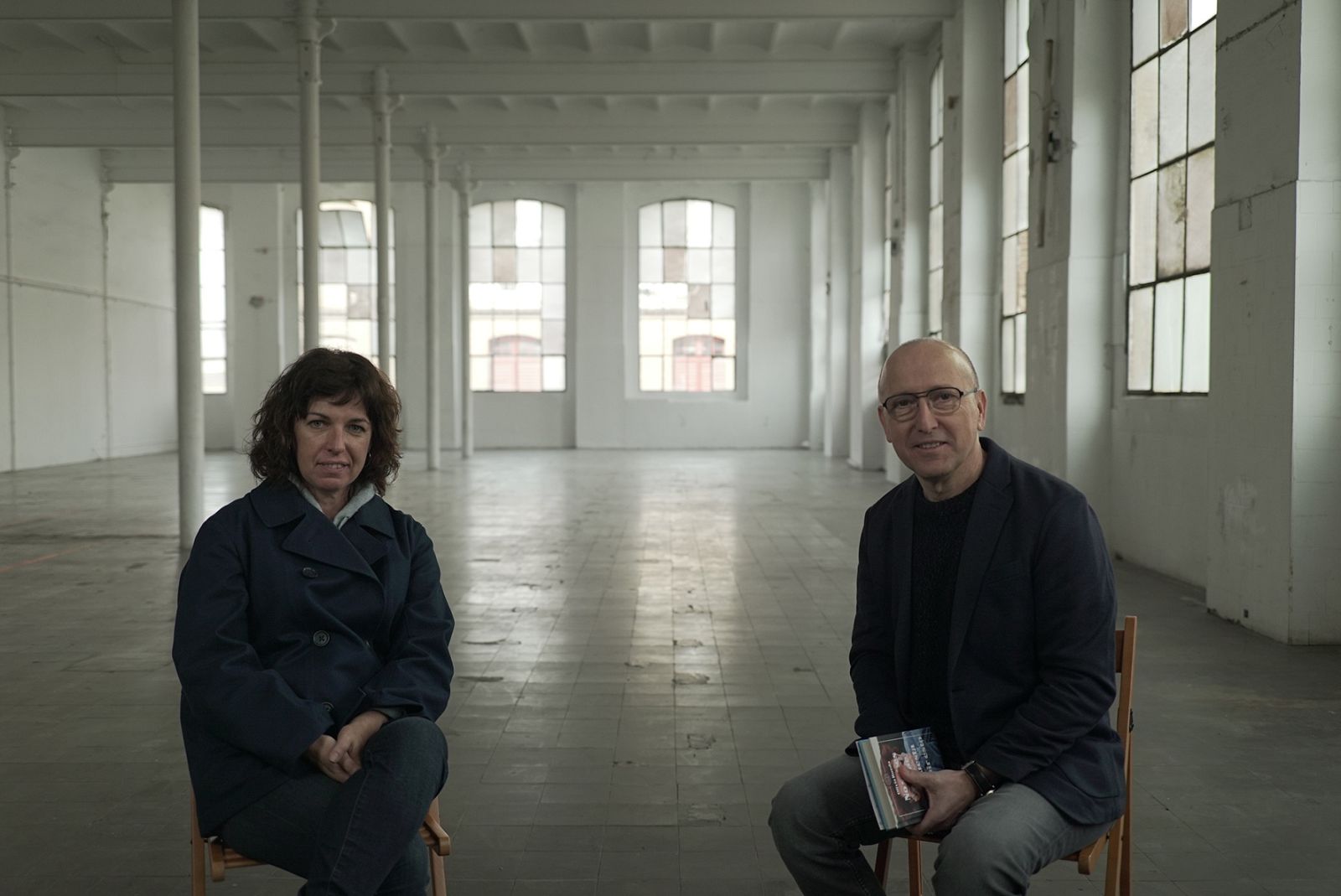 Olivia Rueda con Óscar López