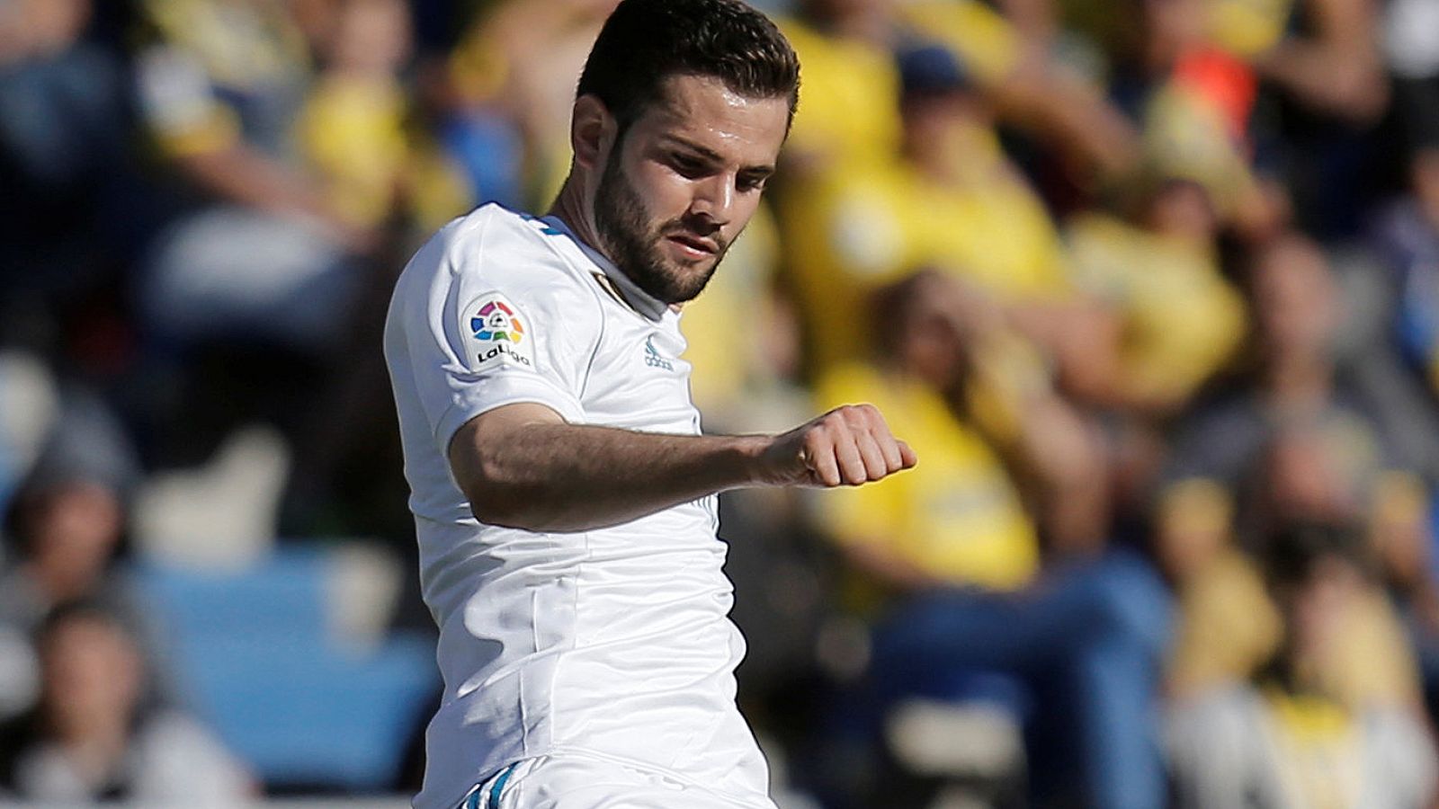 Nacho, en el partido contra Las Palmas