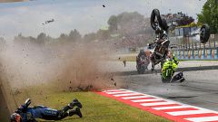 Una durísima caída de Álex Márquez marca un accidentado Gran Premio de Cataluña de MotoGP